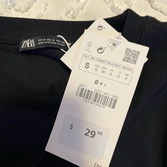 NEW Black Zara Dress - Picture 3 of 3